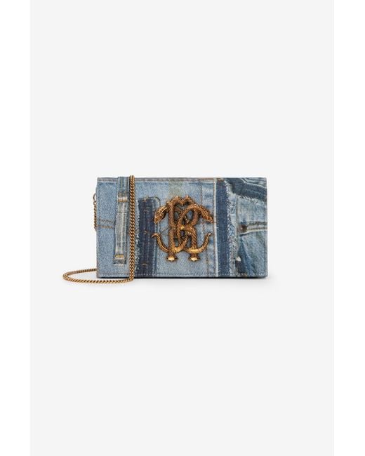 Shoulder Bag di Roberto Cavalli in Blue