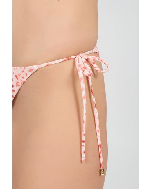 Roberto Cavalli Pink Jaguar Print Bikini Bottom