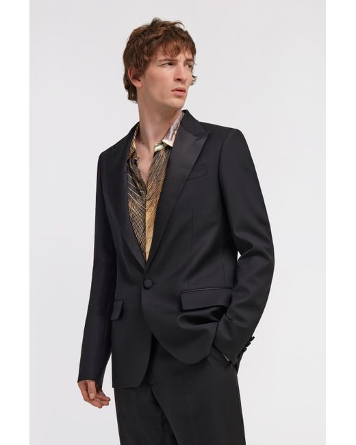 Roberto Cavalli Black Single Breasted Jacket for men