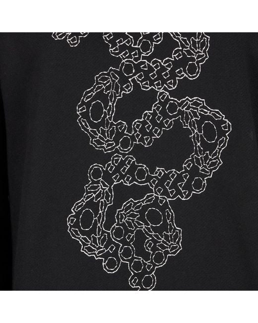 Roberto Cavalli Black Hoodie With Print for men