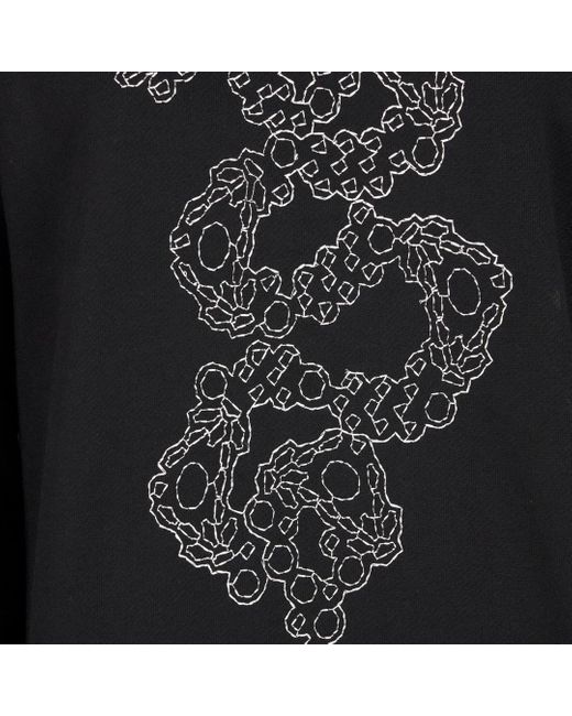 Roberto Cavalli Black Hoodie With Print for men