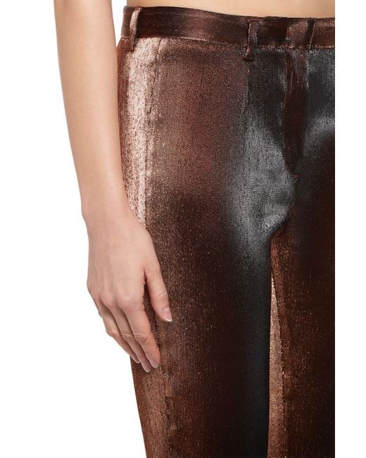 Pantalon En Lurex Métallisé Roberto Cavalli en coloris Red