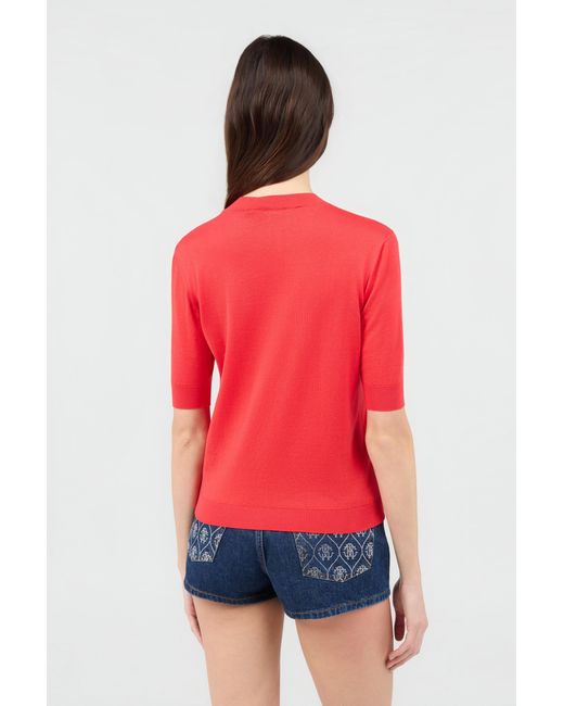 Roberto Cavalli Red Coral Sweater