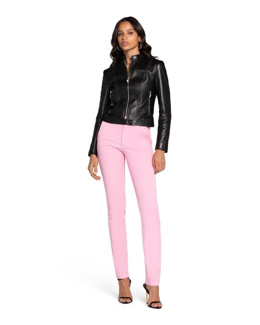 Roberto Cavalli Pink Skinny-Leg Trousers