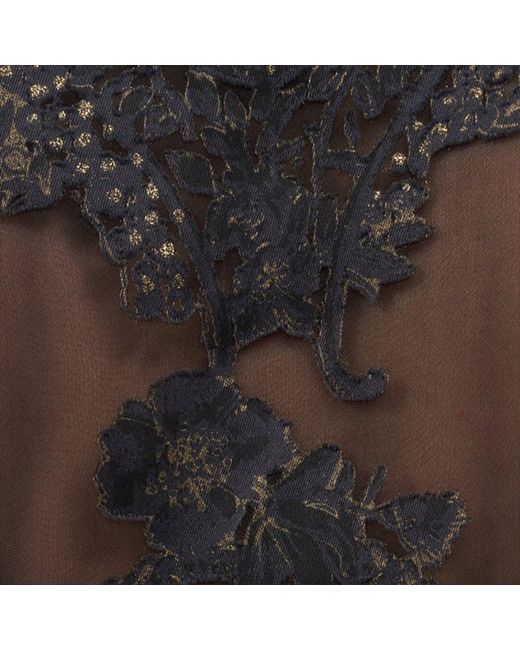 Roberto Cavalli Black Ornamental Top