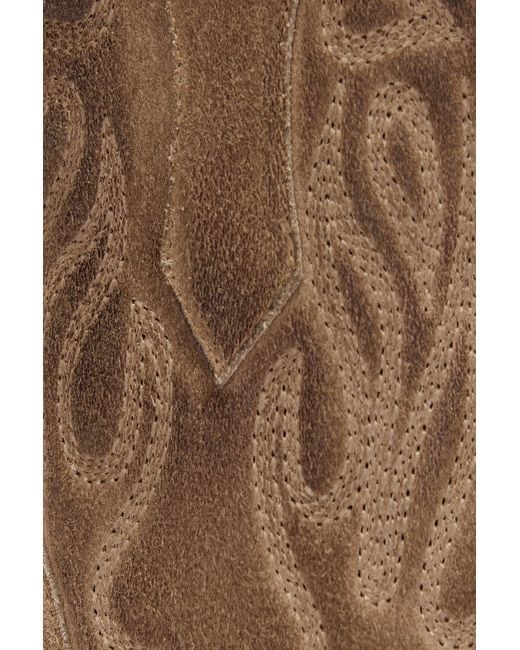 Roberto Cavalli Natural Leather Texan Boots