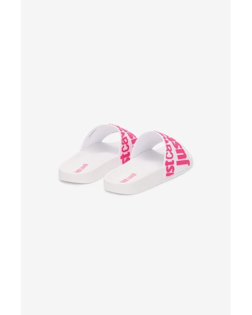 Roberto Cavalli Pink Slip-On Slides