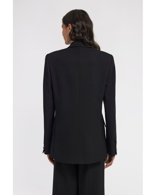 Roberto Cavalli Black Double-Breasted Blazer
