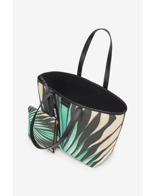 Roberto Cavalli Blue Ray Of Sea Print Shopping Bag