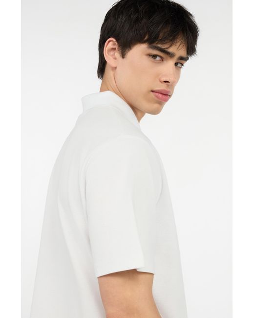 Roberto Cavalli White Polo With Jc Monogram Embroidery for men
