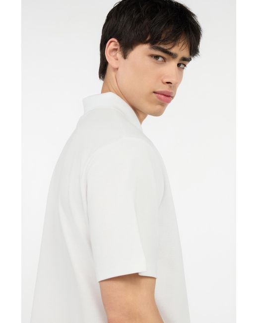 Roberto Cavalli White Polo With Jc Monogram Embroidery for men