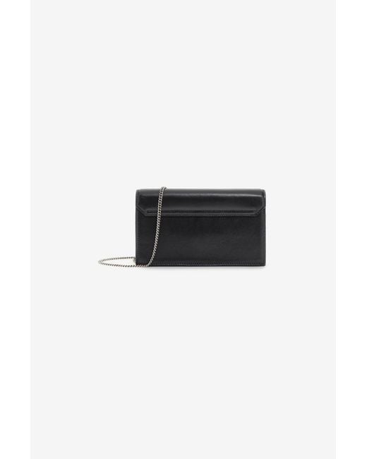 Roberto Cavalli Black Mirror Snake Shoulder Bag