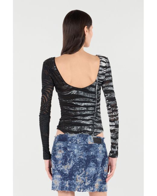 Roberto Cavalli Black Body Mit Den Motiven Zebra Und Tiger Skin