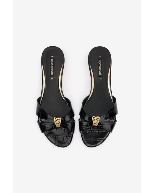 Roberto Cavalli Multicolor Slides With Jewel Detail