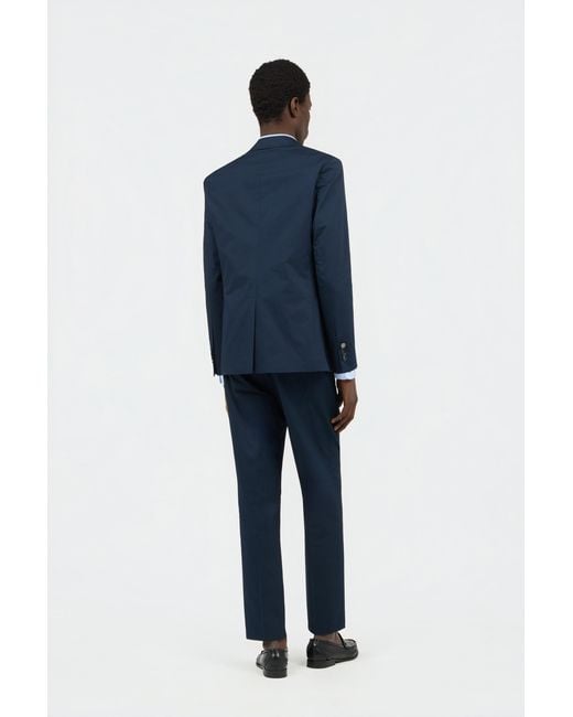 Roberto Cavalli Blue Cotton Suit for men