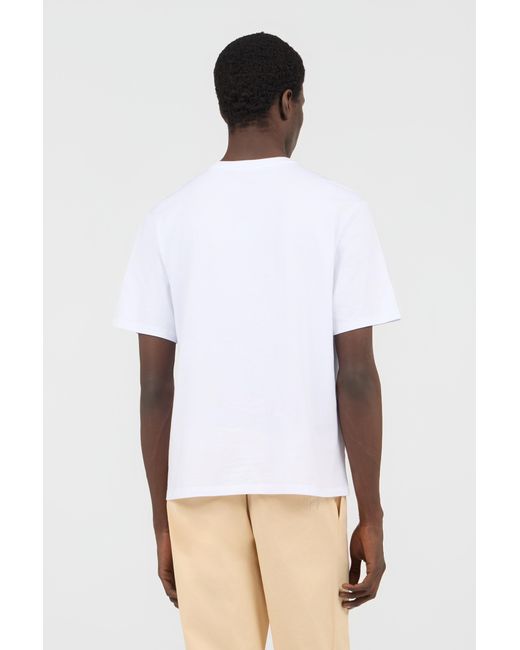 Roberto Cavalli White T-Shirt With Embroidered Logo for men