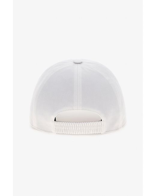 Roberto Cavalli White Cap With Logo