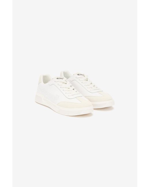 Roberto Cavalli Multicolor Sneakers With Perforated Logo for men