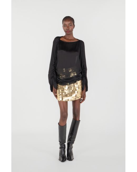Roberto Cavalli Metallic Appliqués Miniskirt