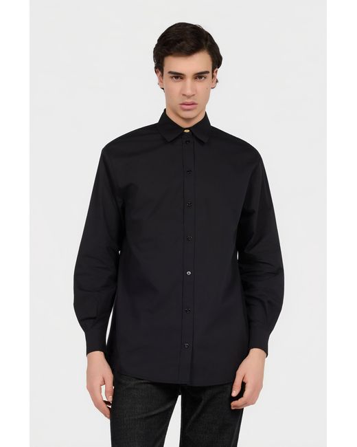 Roberto Cavalli Blue Cotton Shirt