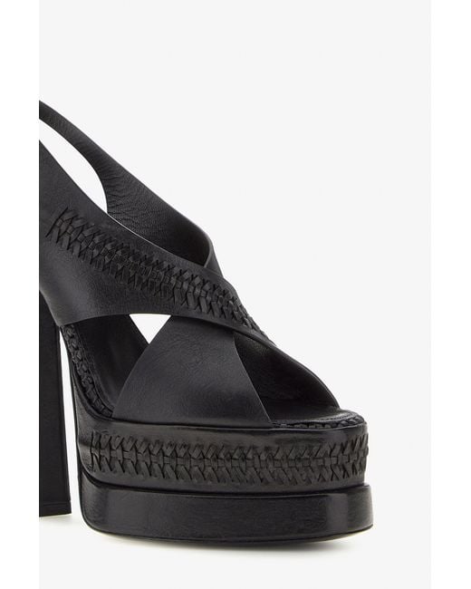 Roberto Cavalli Black Platform Sandals