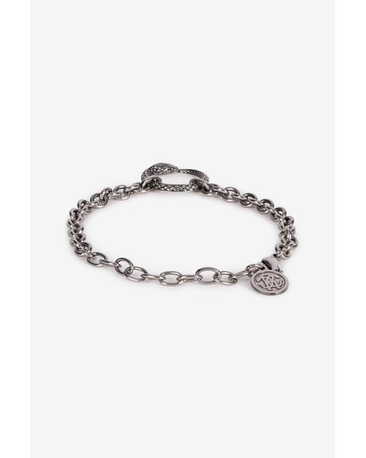 Roberto Cavalli Blue Bracelet With Snake Charm for men