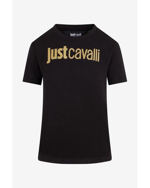 Roberto Cavalli Black T-Shirt With Logo