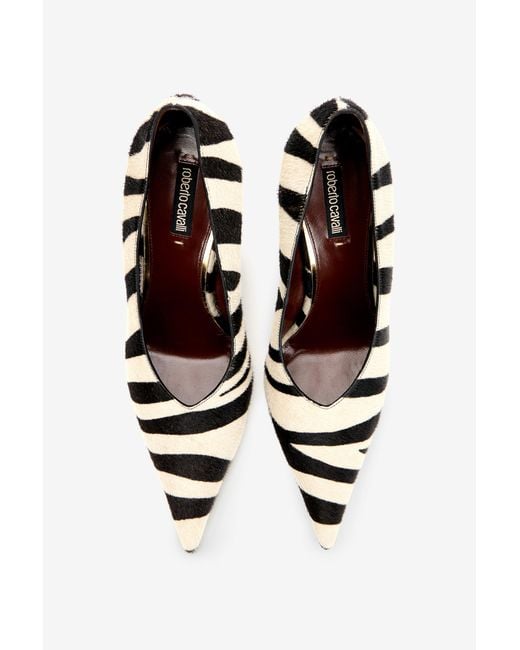 Roberto Cavalli Black Pumps Serpentine