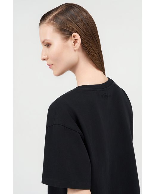 Roberto Cavalli Black Cotton T-Shirt With Tigers