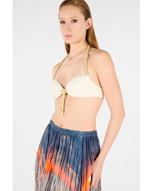 Roberto Cavalli White Top With Rope Detail