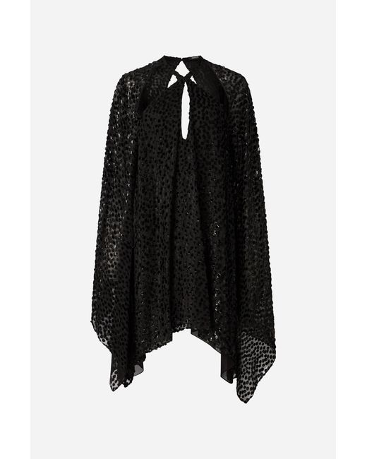 Roberto Cavalli Black Polka-Dot Caftan
