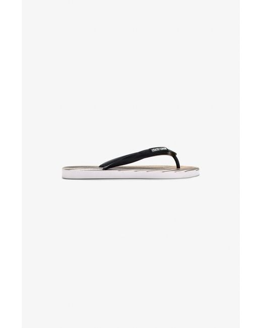Roberto Cavalli Black Ray Of Flip Flops