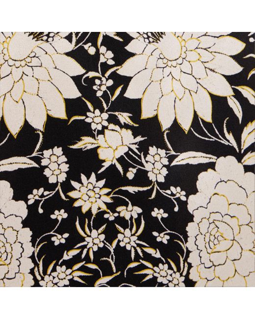 Camicia Nero E Avorio Con Stampa Floreale di Roberto Cavalli in Black