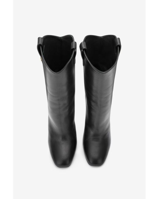 Ankle Boots With Monogram Mirror Snake Roberto Cavalli en coloris Black