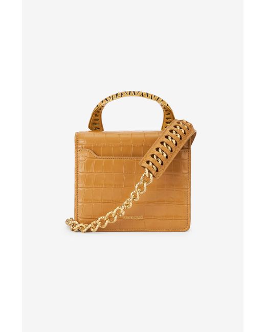 Roberto Cavalli Metallic Medium Roar Bag