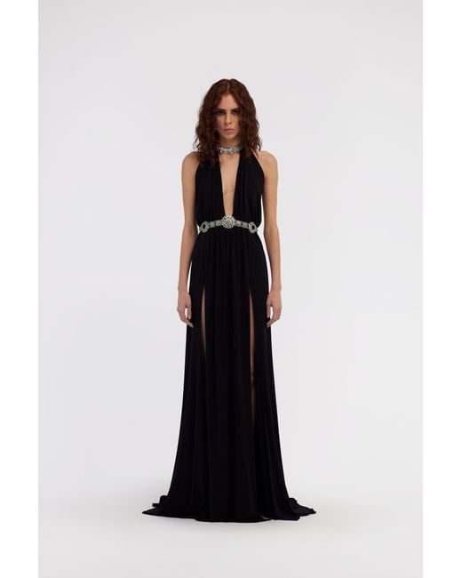 Roberto Cavalli Black Long Dress