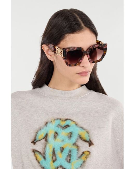 Roberto Cavalli Brown Sunglasses Mirror Snake Collection