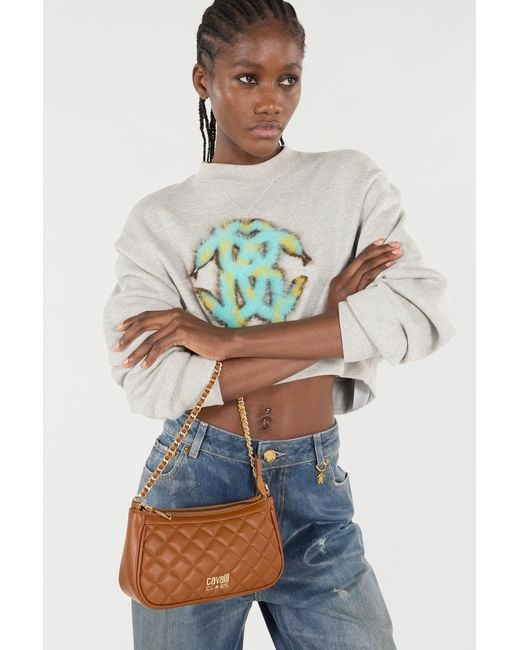 Roberto Cavalli White Cavalli Class Shoulder Bag