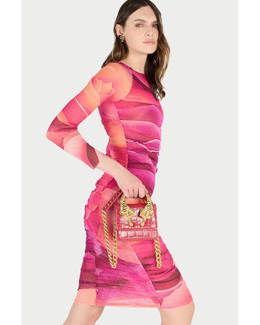 Roberto Cavalli Red Small Roar Bag