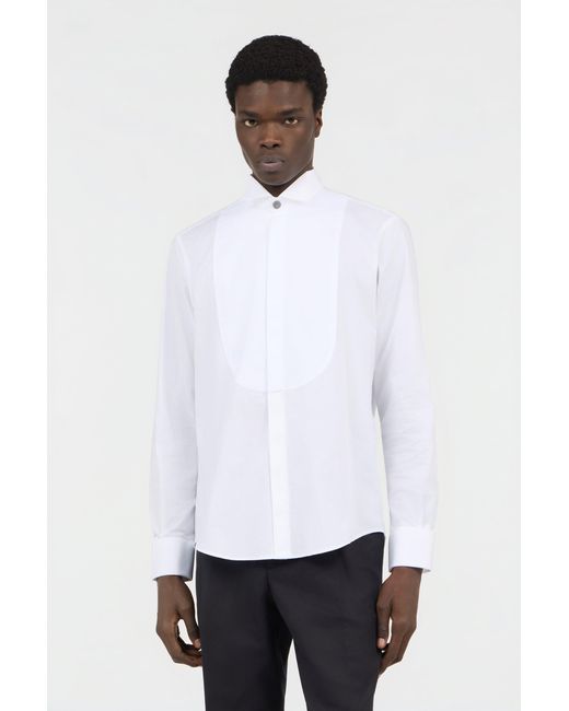 Roberto Cavalli White Tuxedo Shirt for men