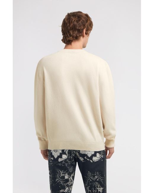 Roberto Cavalli White Logo Sweatshirt for men