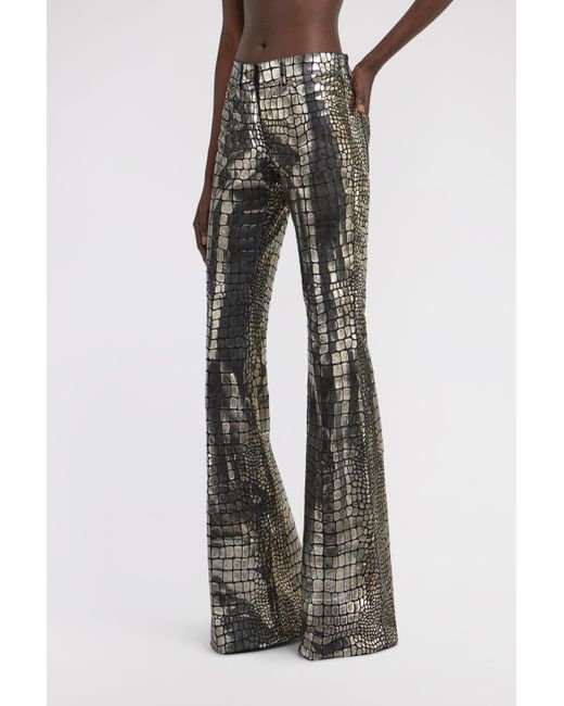 Roberto Cavalli Metallic Printed Pants