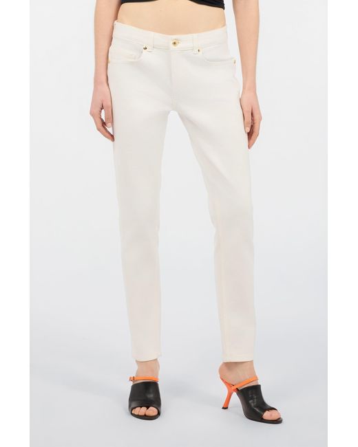 Roberto Cavalli White Straight-Leg Pants