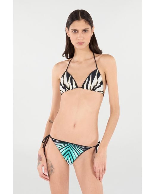 Roberto Cavalli Blue Ray Of Sea Print Swimsuit Bottom