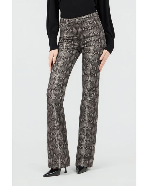 Jeans Imprimé Python Roberto Cavalli en coloris Gray