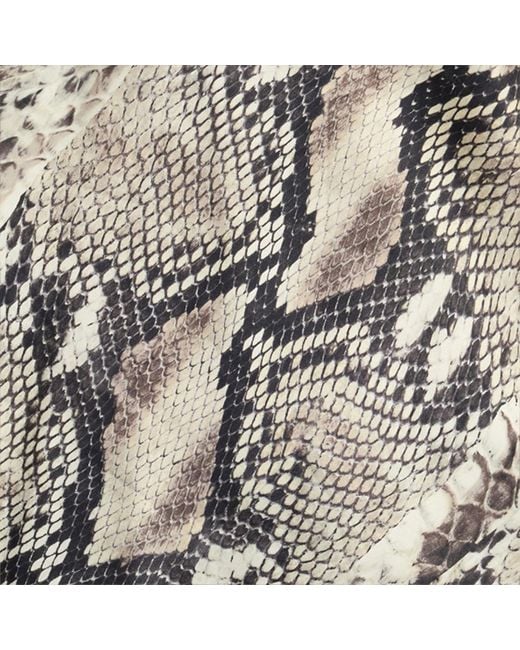 Haut En Soie À Imprimé Python Roberto Cavalli en coloris White
