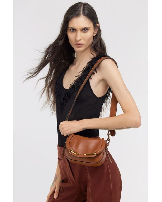 Roberto Cavalli White Fang Bang Shoulder Bag