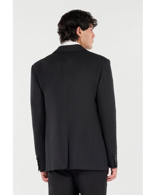 Roberto Cavalli Black Virgin Wool Jacket for men