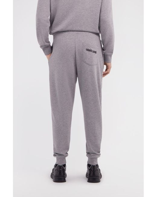 Roberto Cavalli Gray Jogging Pants for men