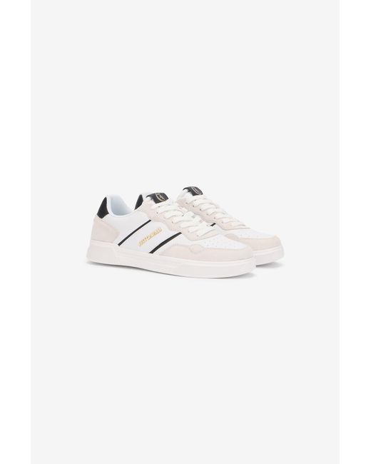 Roberto Cavalli Multicolor Leather Sneakers With Suede Inserts for men